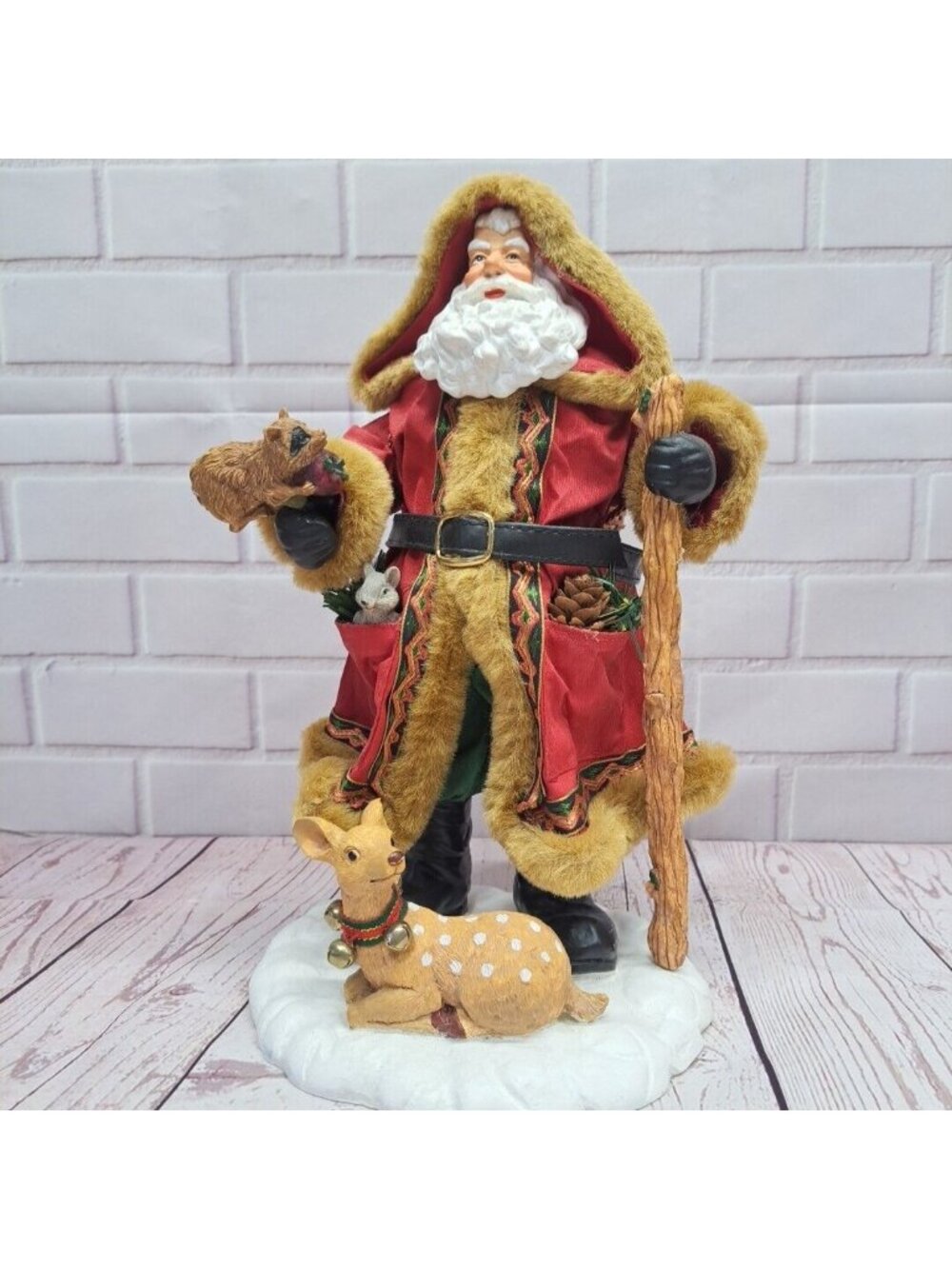 Christmas Fantasy Wonderland Santa Collection Figure Racoon Deer Squirrel Mouse